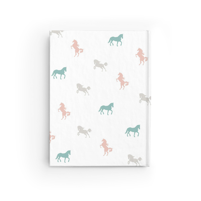 Equestrian Dreams Journal in White Back Cover