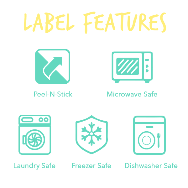 Hearts Rectangle Contact Labels