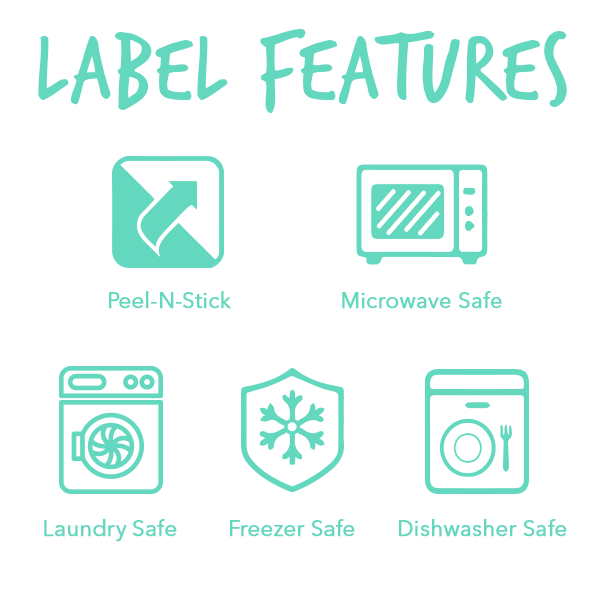 White Write-On Framed Pantry Labels