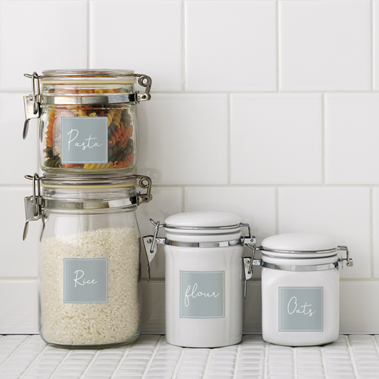 Square Write-On Pantry Labels