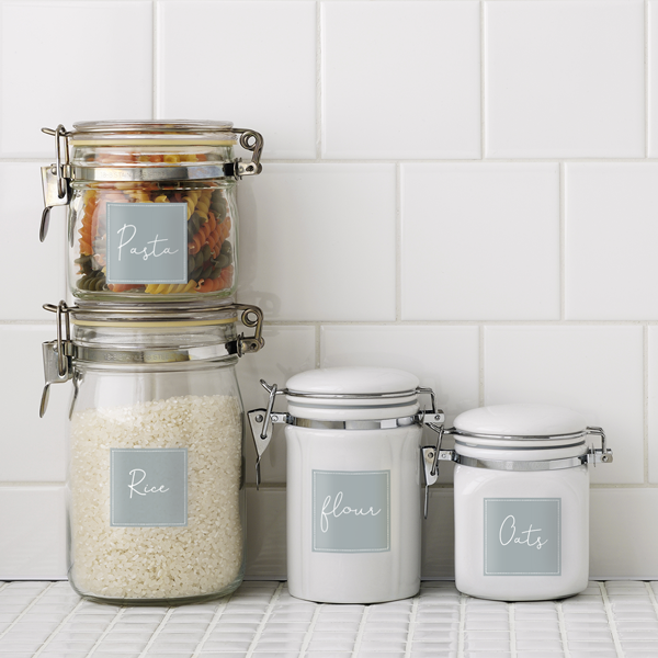 Square Write-On Pantry Labels