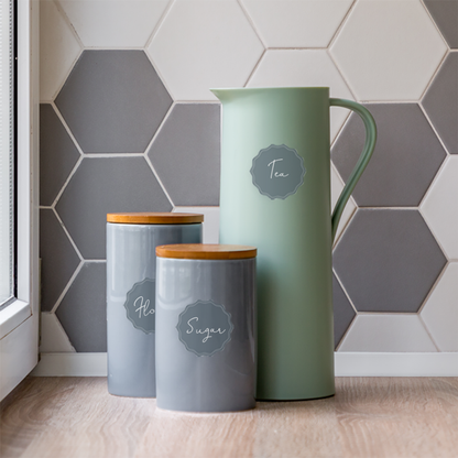 Round Write-On Pantry Labels