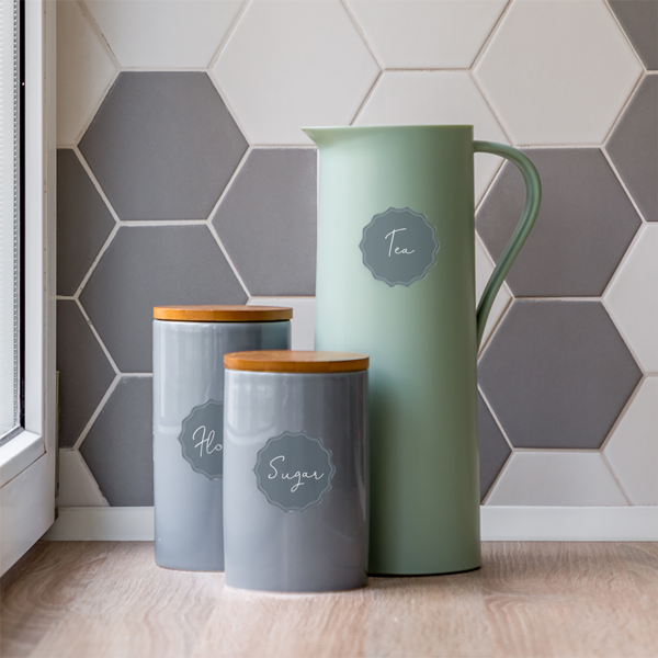 Round Write-On Pantry Labels