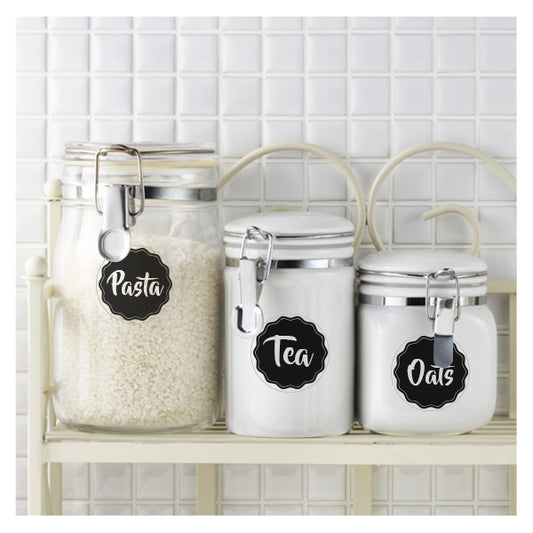 Black Pantry Labels