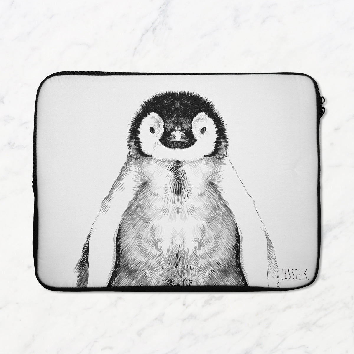 Penguin Laptop Sleeve LabelDaddy