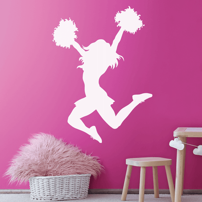 Poms and Cheers Name Decal