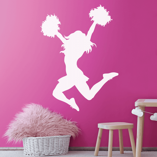 Poms and Cheers Name Decal