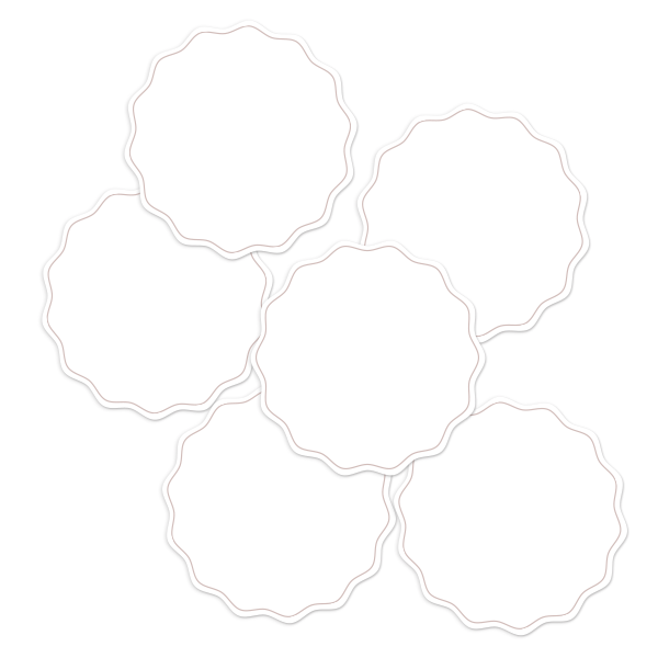 White Write-On Round Pantry Labels