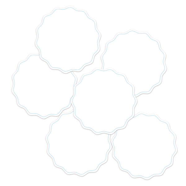 White Write-On Round Pantry Labels