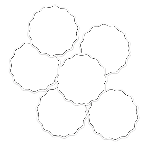 White Write-On Round Pantry Labels