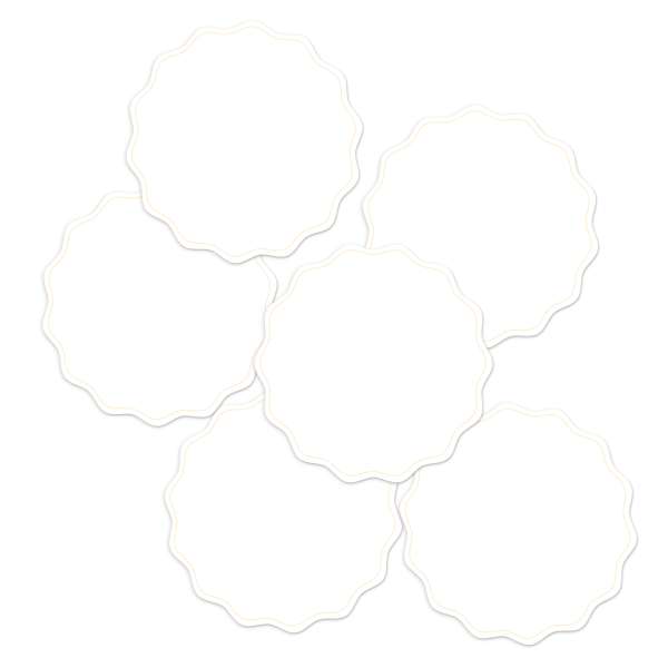 White Write-On Round Pantry Labels