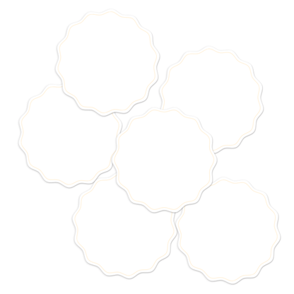 White Write-On Round Pantry Labels