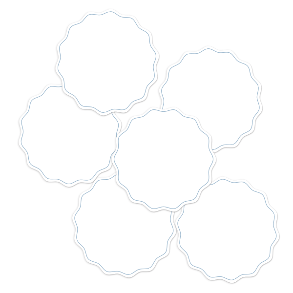 White Write-On Round Pantry Labels