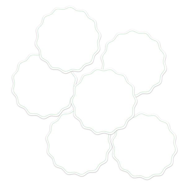 White Write-On Round Pantry Labels