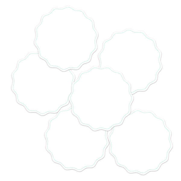 White Write-On Round Pantry Labels