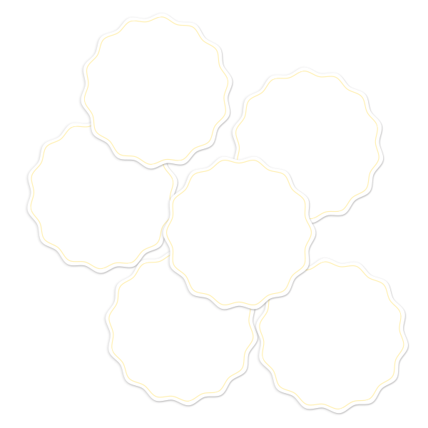 White Write-On Round Pantry Labels