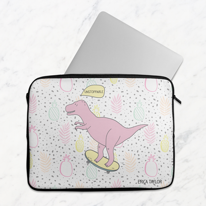 Skater Dino Laptop Sleeve