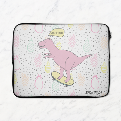 Skater Dino Laptop Sleeve