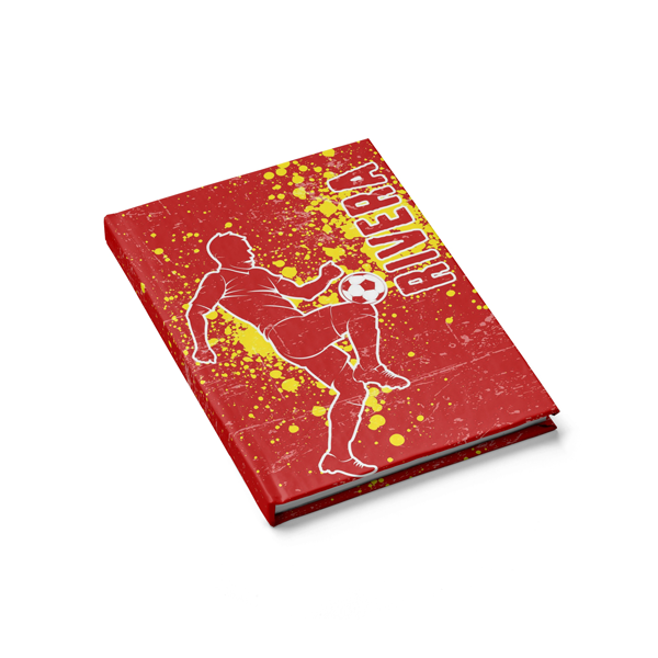 Soccer Trick Journal in Red Side View