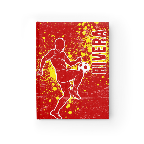 Soccer Trick Journal in Red Front Cover