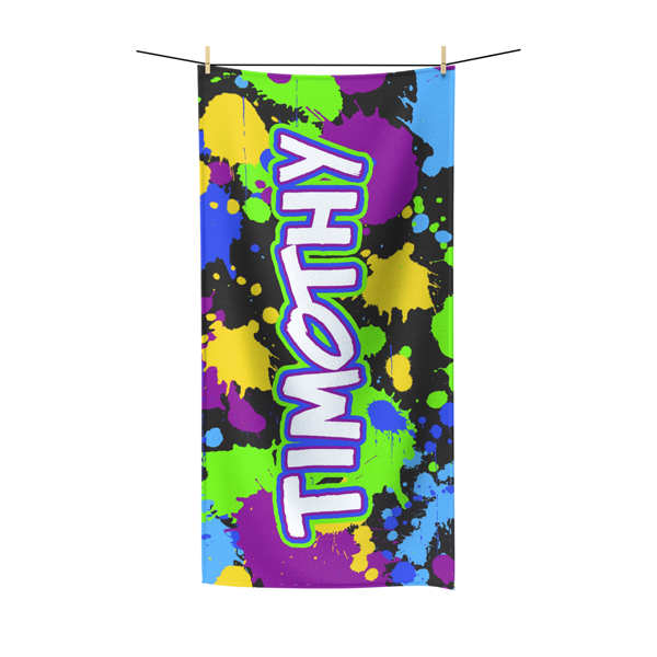 Galactic Splatter Beach Towel