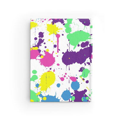 Neon Splatter Journal Back View
