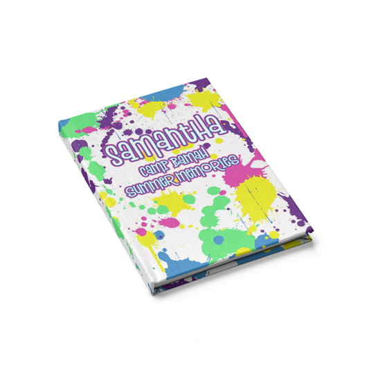 Neon Splatter Journal Side View