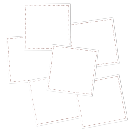 White Write-On Square Pantry Labels