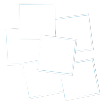 White Write-On Square Pantry Labels