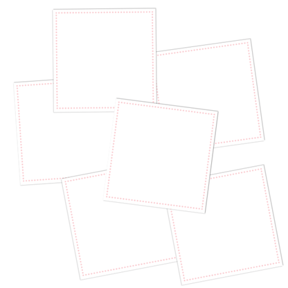 White Write-On Square Pantry Labels