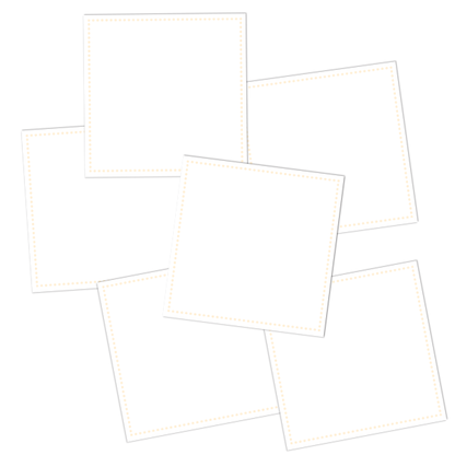 White Write-On Square Pantry Labels