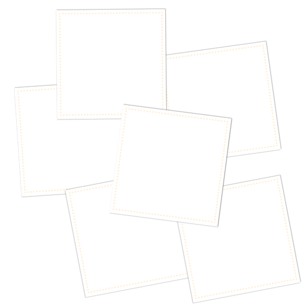 White Write-On Square Pantry Labels