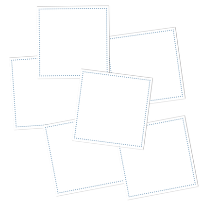 White Write-On Square Pantry Labels