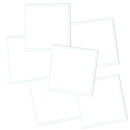 White Write-On Square Pantry Labels