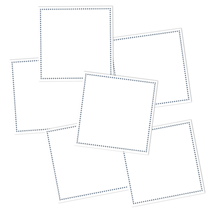 White Write-On Square Pantry Labels