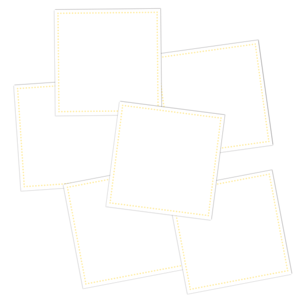 White Write-On Square Pantry Labels