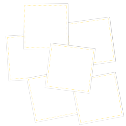 White Write-On Square Pantry Labels