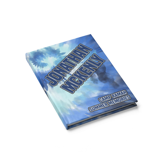 Blue Tie-Dye Journal