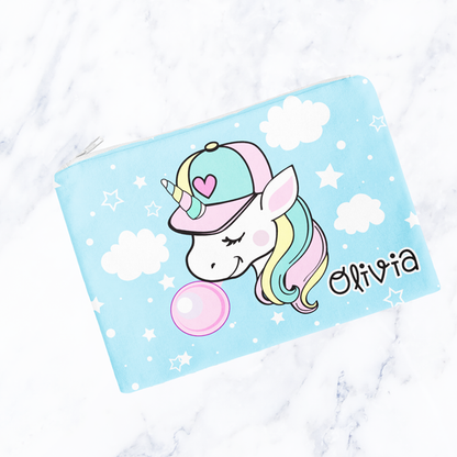Bubblegum Unicorn Carry-All Pouch