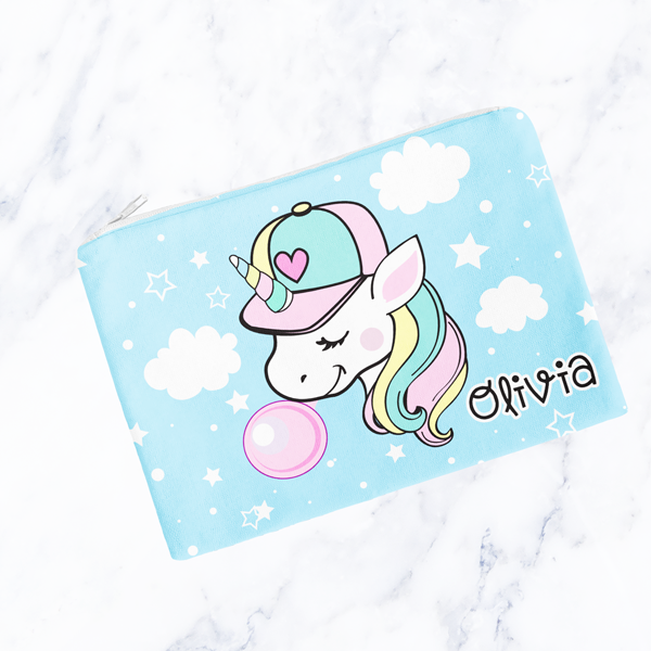 Bubblegum Unicorn Carry-All Pouch