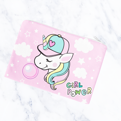 Bubblegum Unicorn Carry-All Pouch