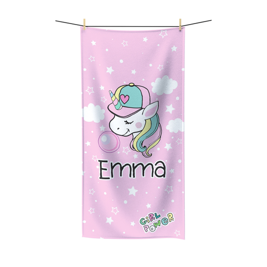 Bubblegum Unicorn Beach Towel