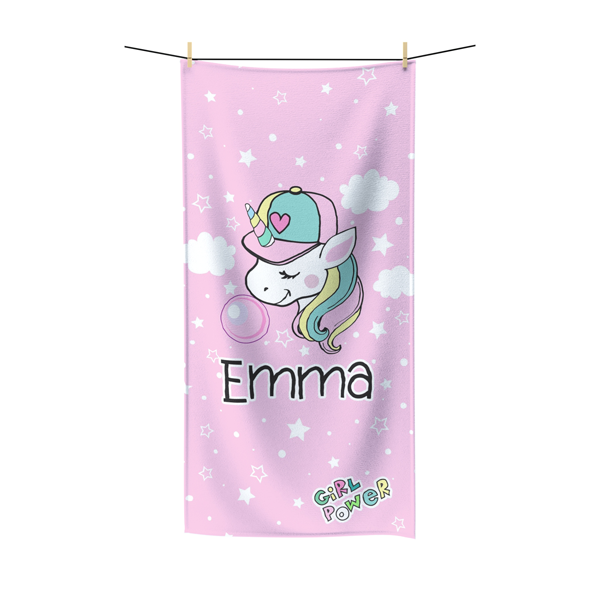 Bubblegum Unicorn Beach Towel