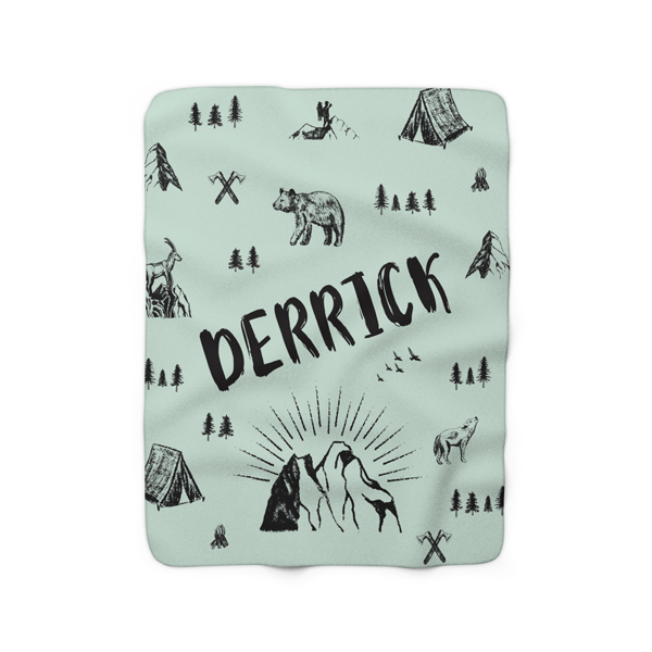 Retro Camper Fleece Blanket