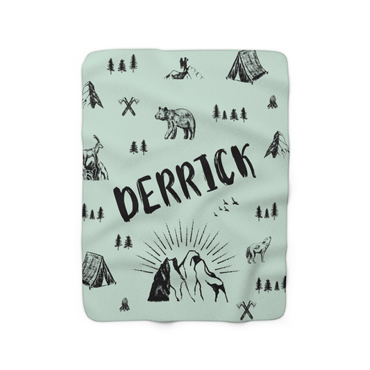 Retro Camper Fleece Blanket