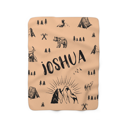 Retro Camper Fleece Blanket