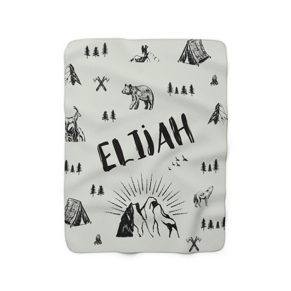 Retro Camper Fleece Blanket