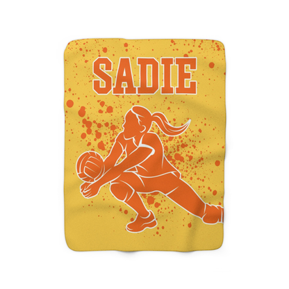 Volleyball Dig Fleece Blanket