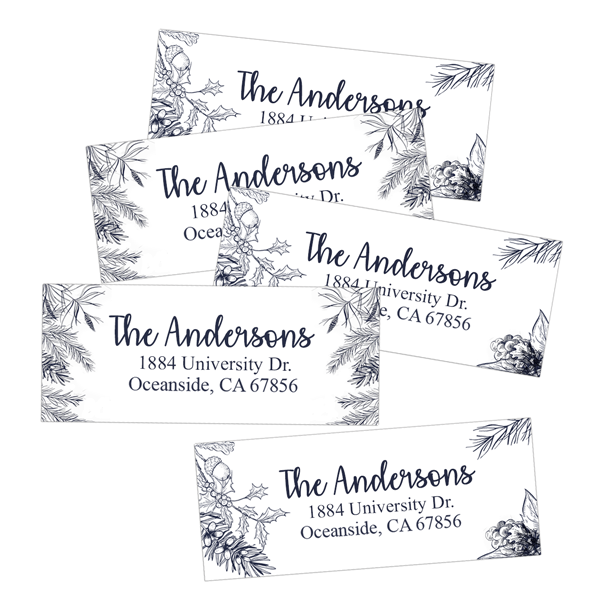 Winter Combo Return Address Labels