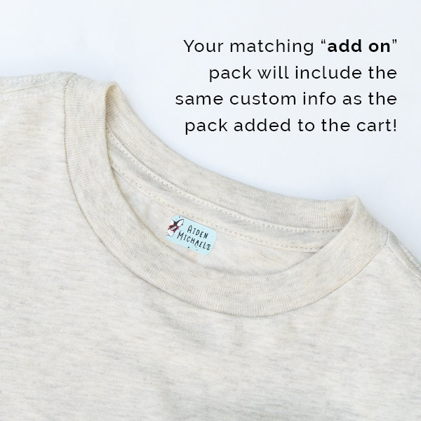 Add On: XS Clothing Labels